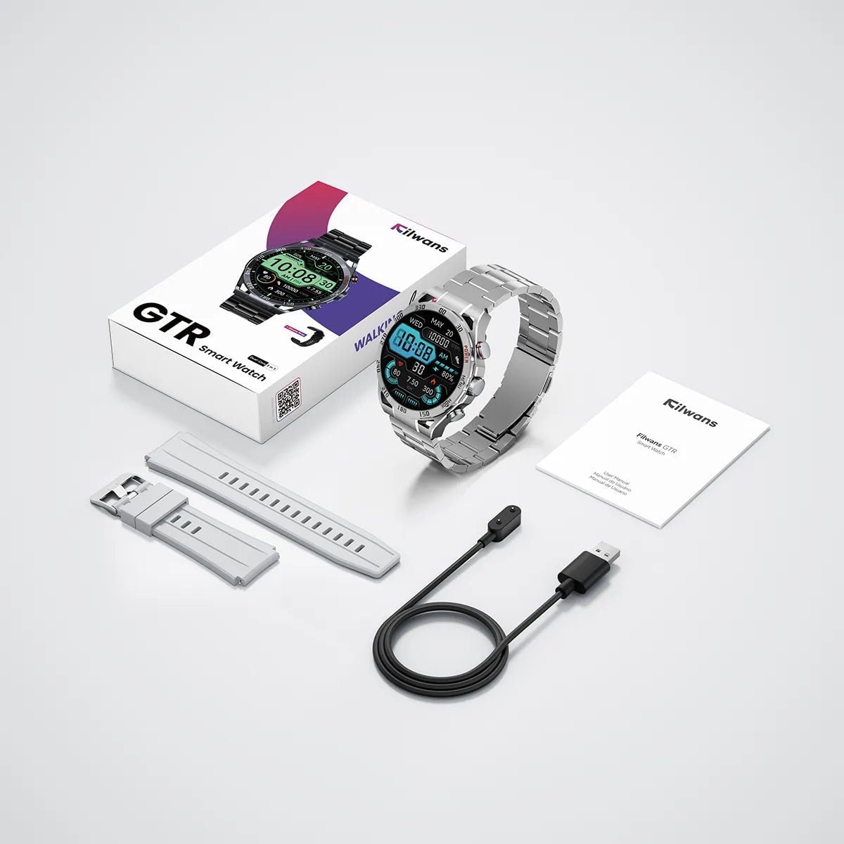 Smartwatch Reloj Filwans Gtr Bluetooth Llamada 1.43 Amoled,llamadas, notificaciones — imagen 6