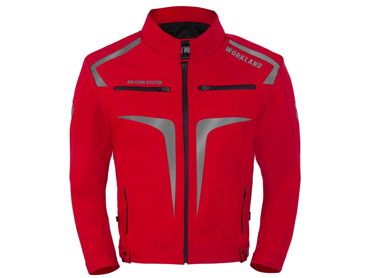 Chamarra moto hombre biker impermeable proteccion WKL 64-ROJ — imagen 1
