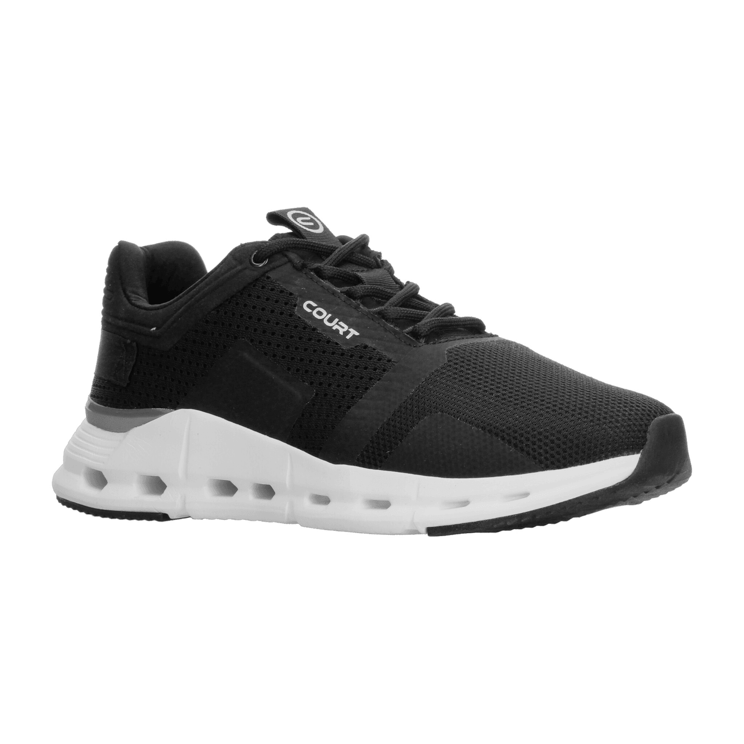 Tenis Hombre Court Negro Casual Caballero — imagen 3