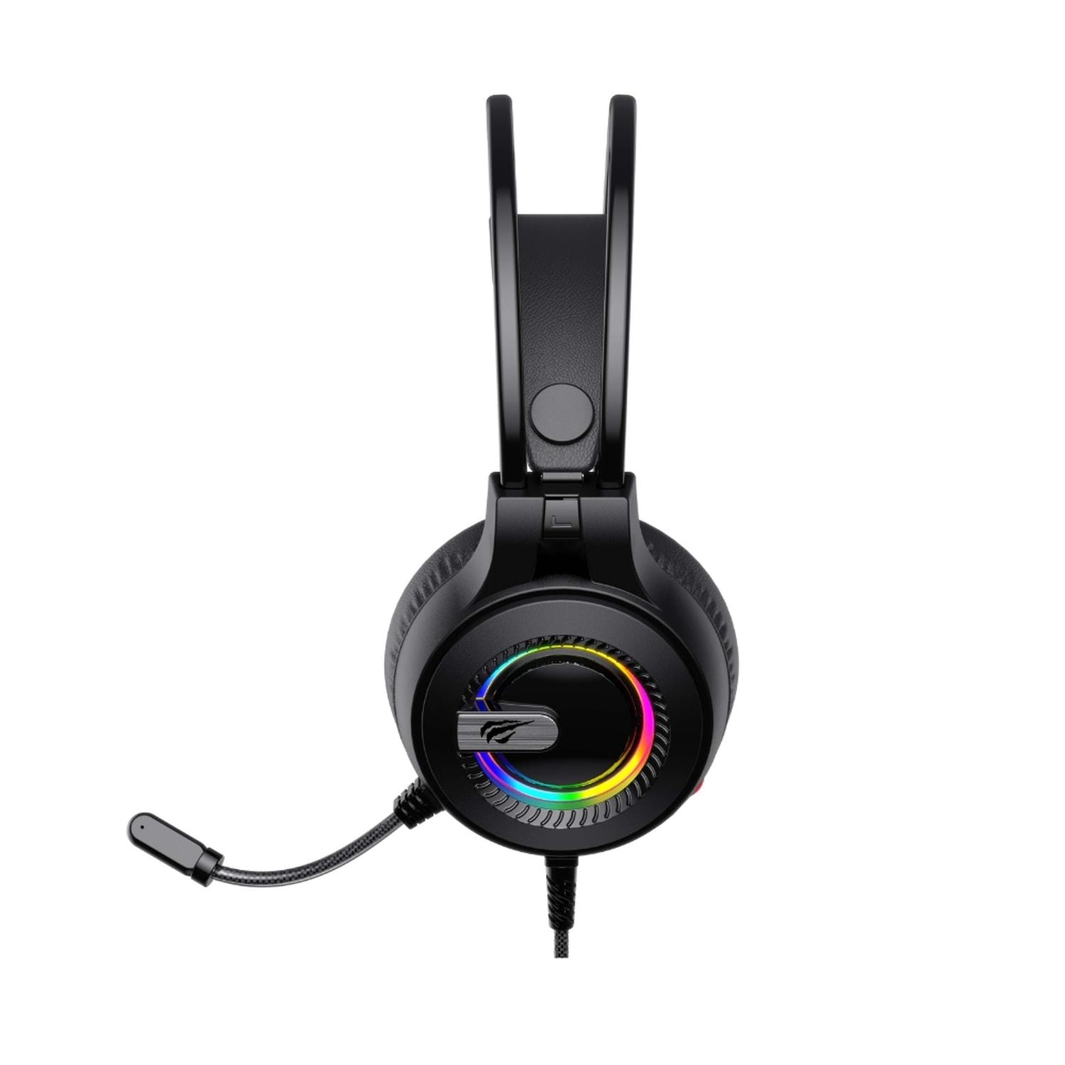 Audífonos Havit Gamenote H2040D Gaming Luz Exterior Negro — imagen 4