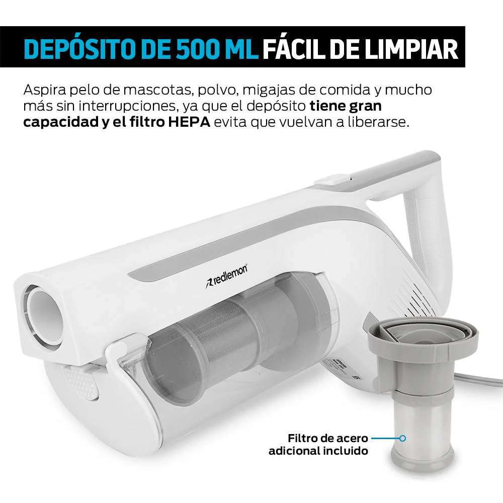 Aspiradora Alámbrica 2 en 1: Vertical y de Mano para Pelo de Perro, Gato, Polvo y más, con Cabezal Giratorio, Incluye Filtro HEPA y Repuesto — imagen 3