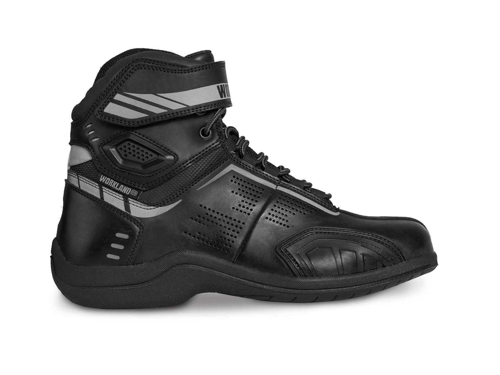 Bota mujer motociclista biker botin moto WKL 80016 Negro N — imagen 11