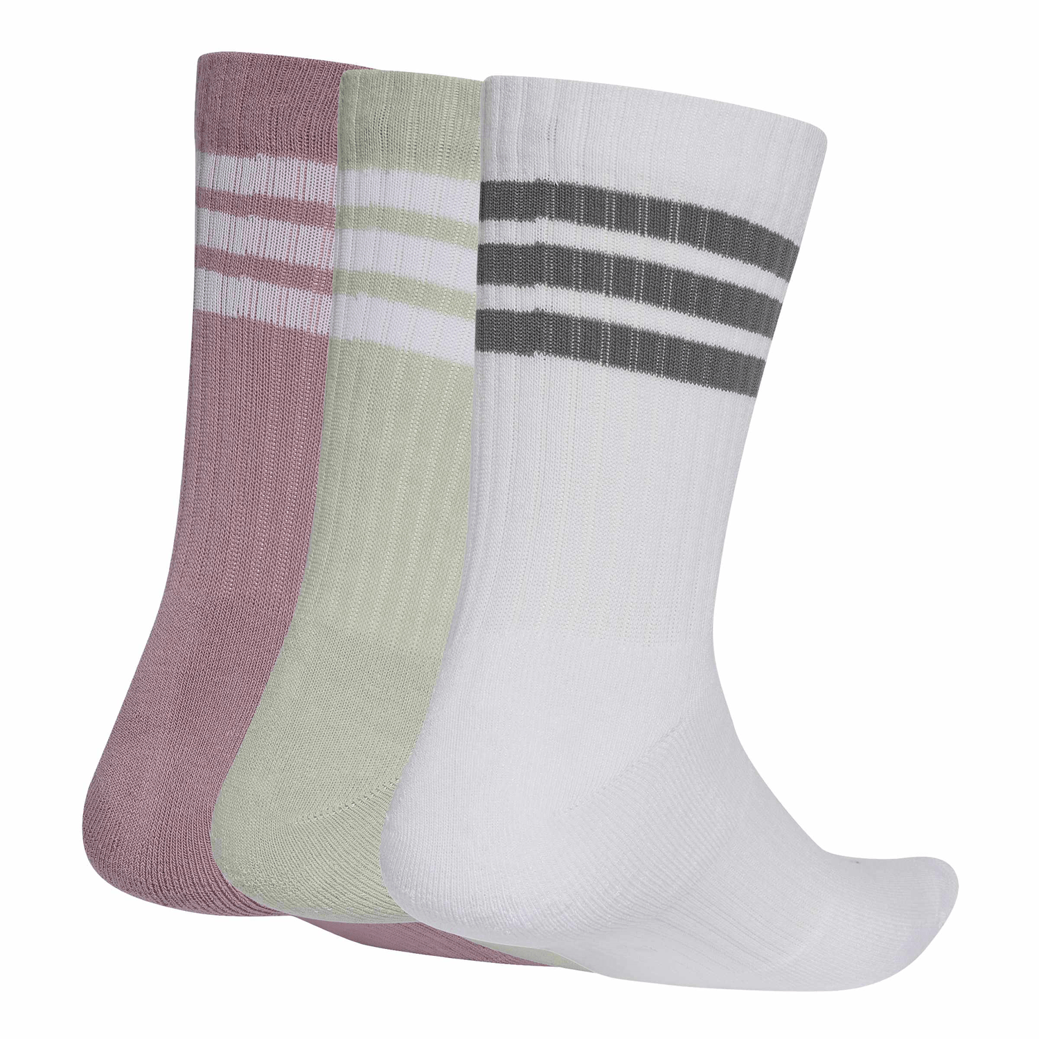Calcetas Adidas Dama 3 Pares Acolchados Largos Multicolor Mujer — imagen 2
