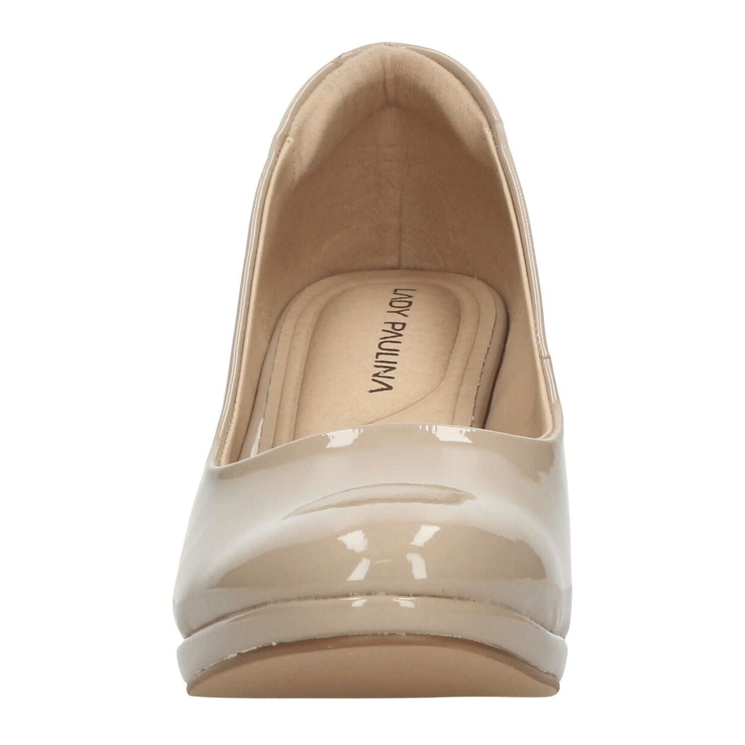 Zapatillas Paulina Dama Nude Casual Charol Formal Mujer — imagen 7