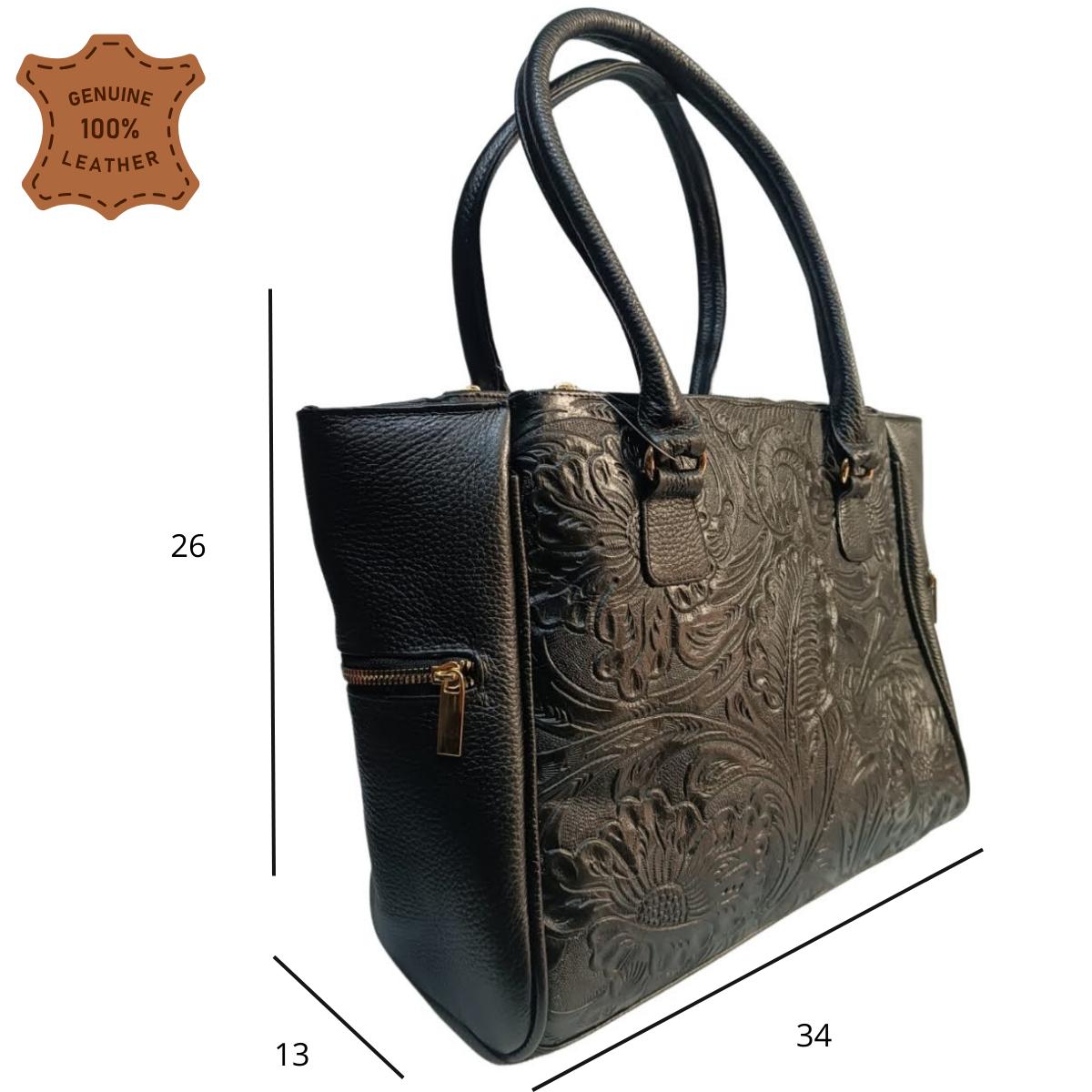 Bolsa Grande Dama Original De Piel Legitima Valentina — imagen 10