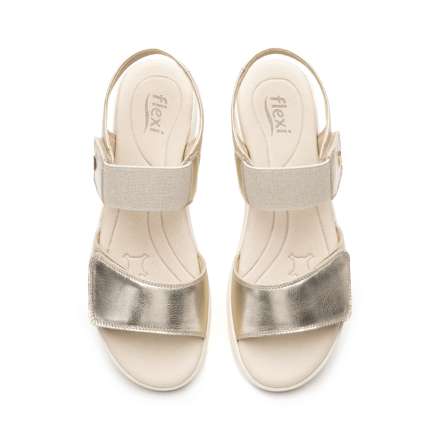 Sandalias Flexi Dama Casual Dorado Mujer — imagen 7