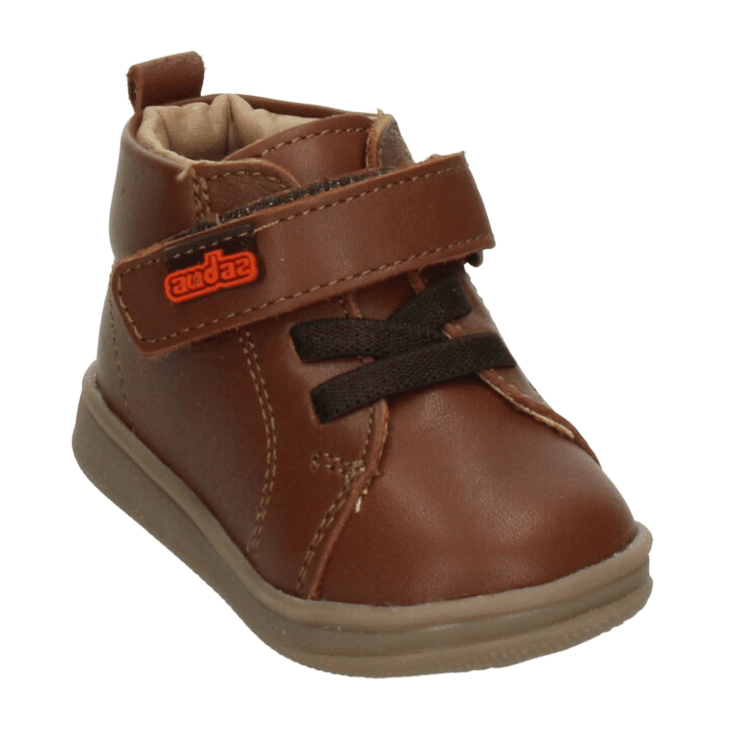 Bota Coqueta Niño Casual Cinta Adhesiva Café Infantil T11-14 — imagen 4