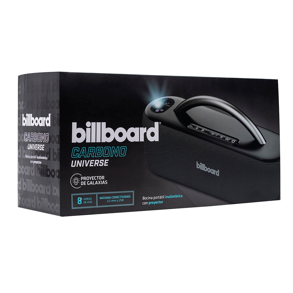 Bocina portatil Carbono Universe 2.5x2 Billboard 30W 8hrs Uso Funcion Tws — imagen 13