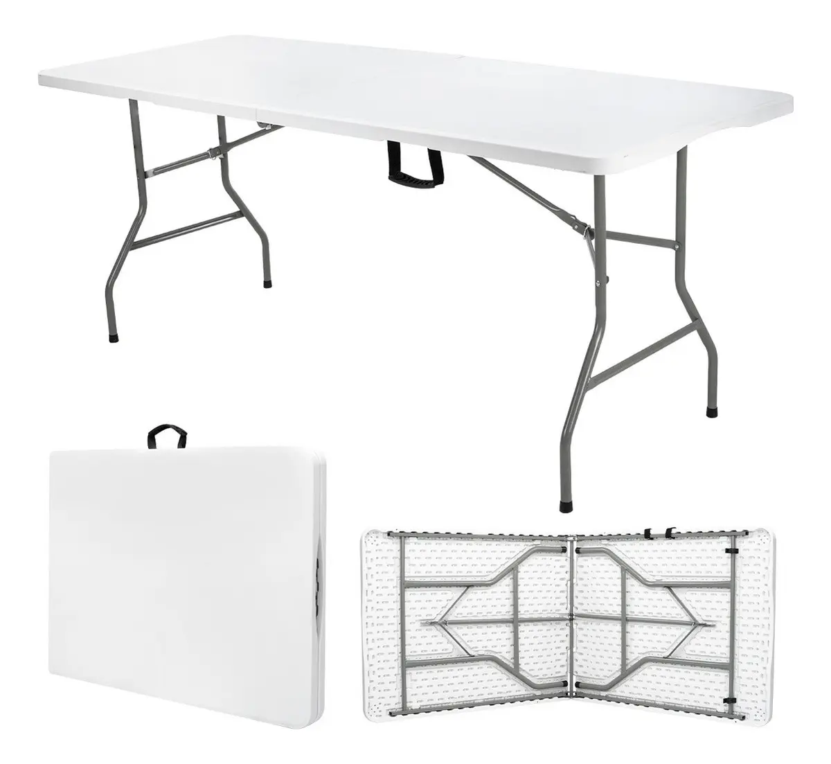 Mesa Plegable Plástico Portafolio 1.80m Jardín — imagen 4
