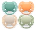 Philips Avent SCF091/35 Ultra Soft 4 Chupones De 0-6m Verde Y Naranja 0-6 Meses