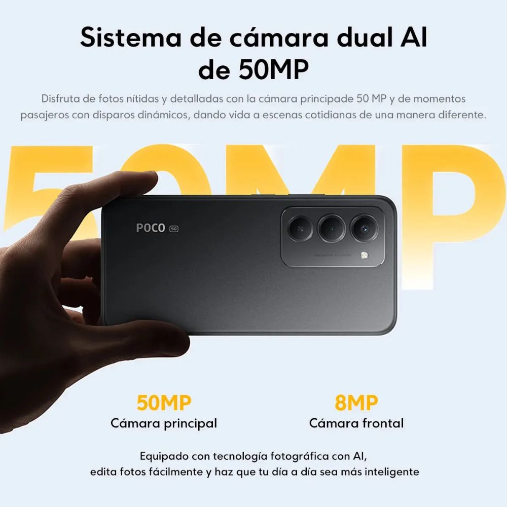Celular Poco M8s 8+256GB - Negro — imagen 5