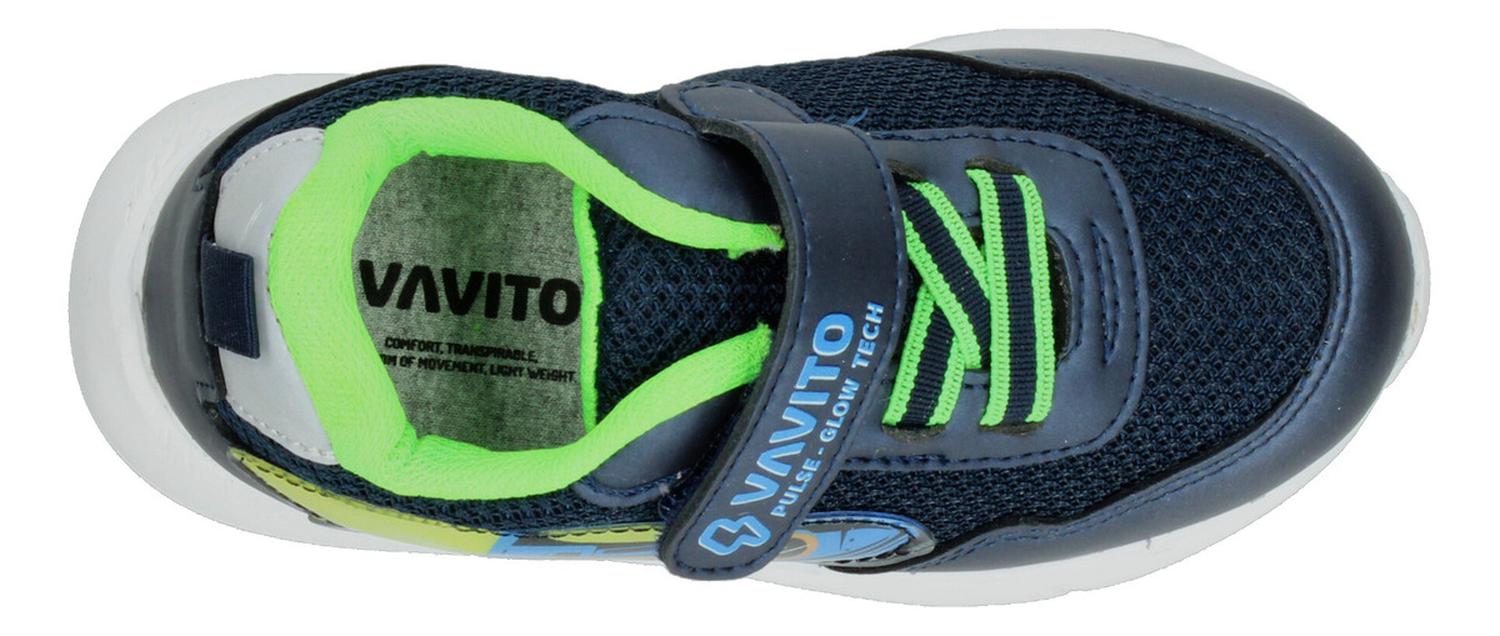 Tenis Vavito Rocket Niño Casual Cómodo Cohete Elástico Azul Marino Infantil T15-17 — imagen 8