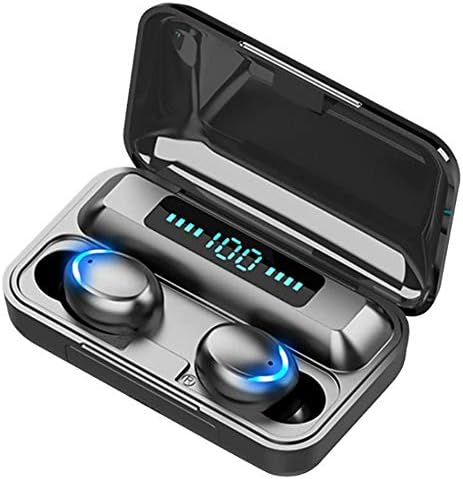 F9-5 Auriculares LED, 9D Reducción de Ruido Diaplay Digital Cantidad Eléctrica Diaplay Pantalla Auriculares Inalámbricos, Conexión Instantánea Control Táctil Cabina de Carga Grande para El Hogar — imagen 2