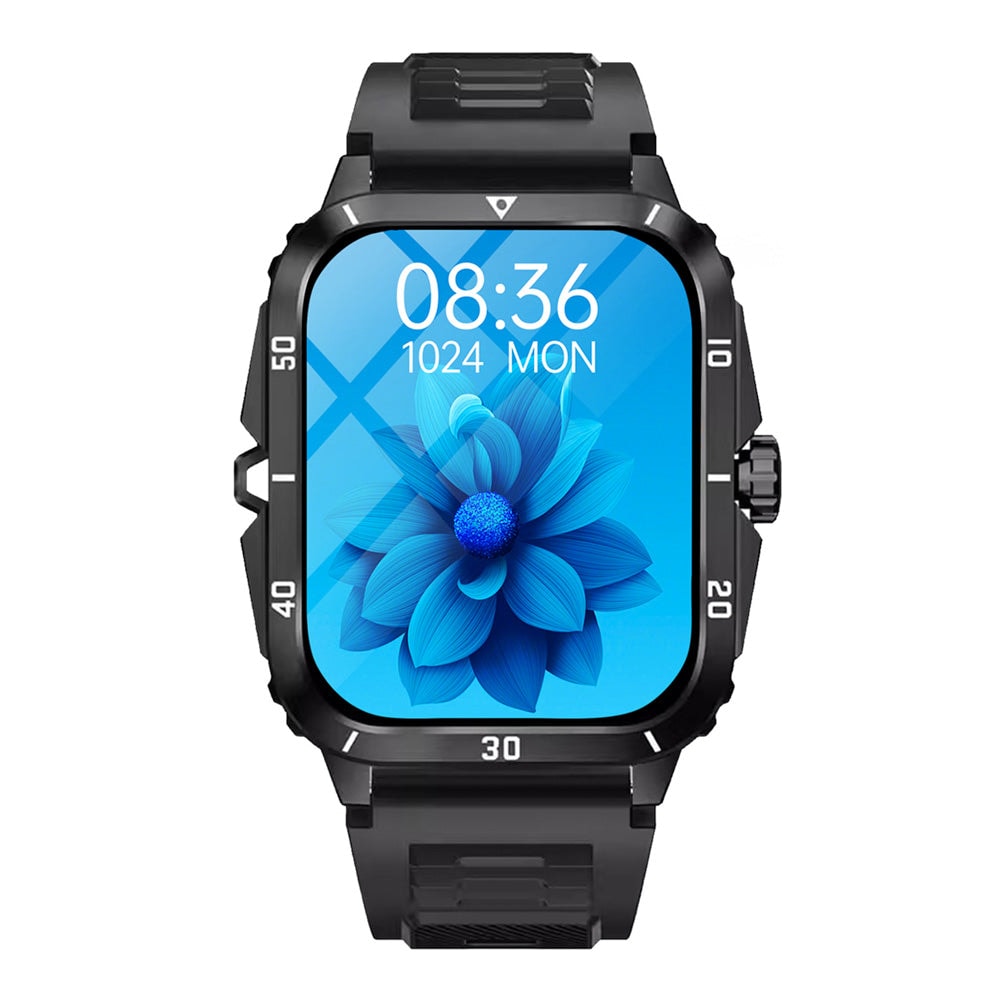 Smartwatch Reloj Kronos Insignia STF Pantalla 2" Resistencia al agua IP65 Negro — imagen 2