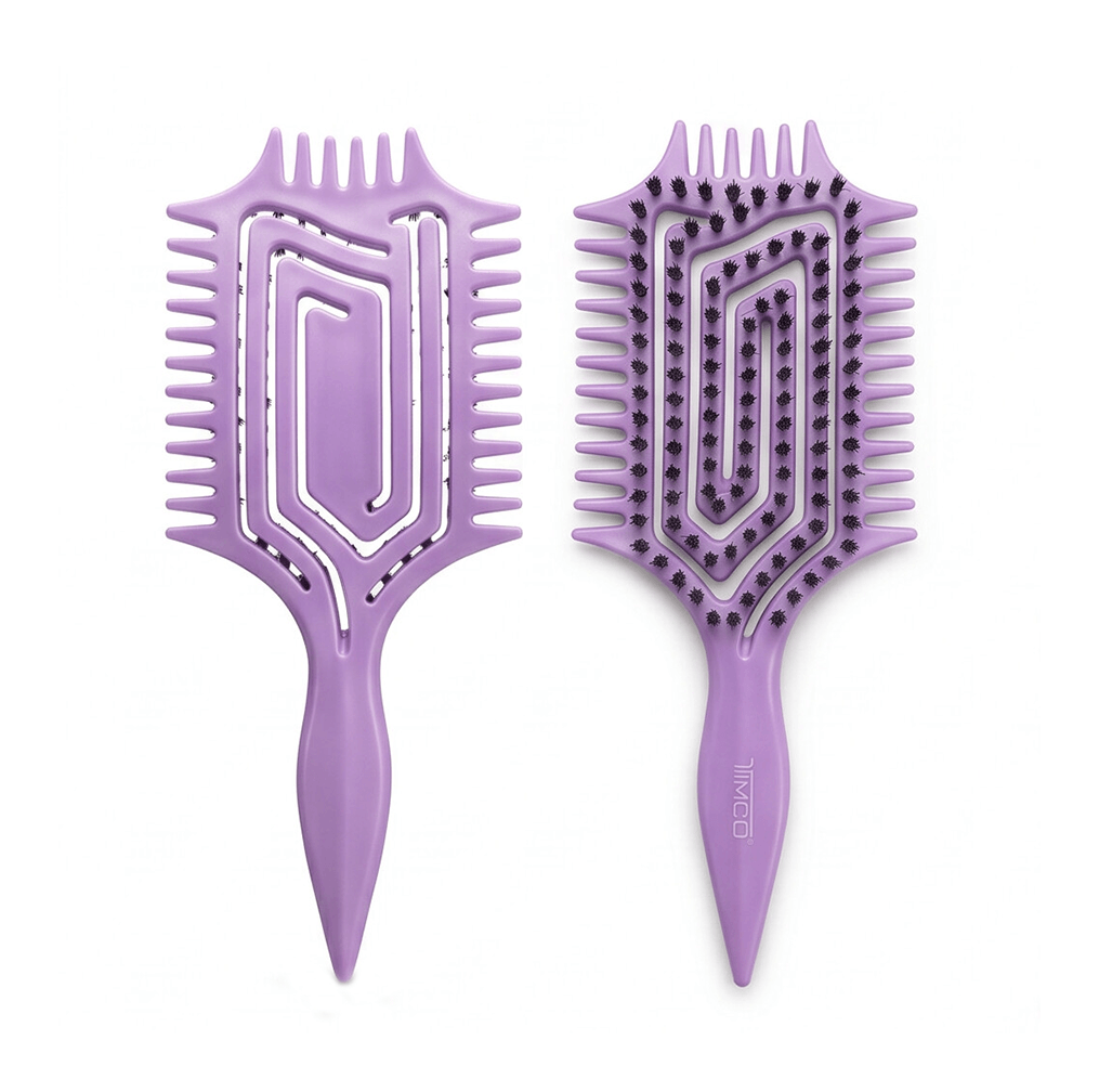 Cepillo Para Cabello Rizado TIMCO C6305 Nylon Antiestático, Definidor de Rizos y Secado Rapido — imagen 5