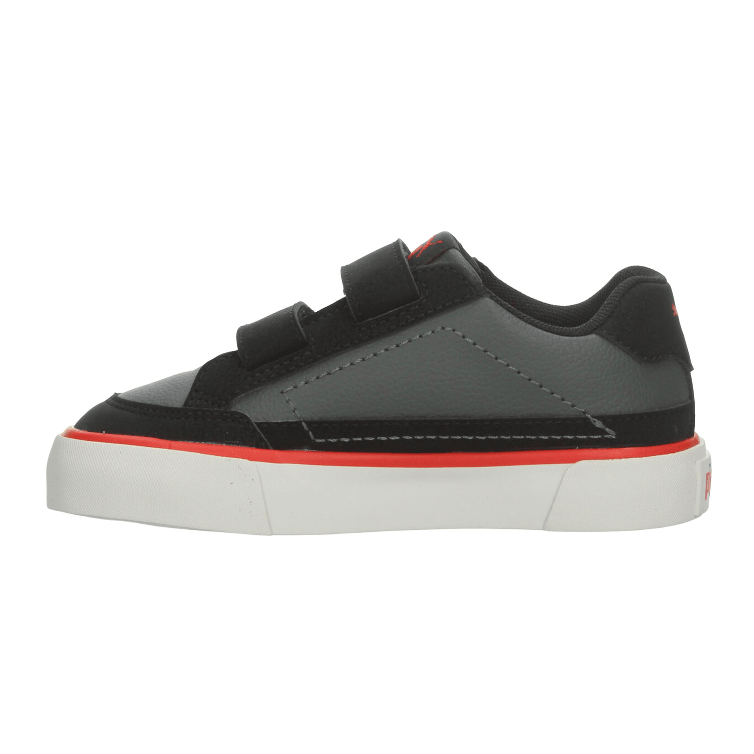 Tenis Puma Court Classic Niño Negro Casual Infantil T16-22 — imagen 6