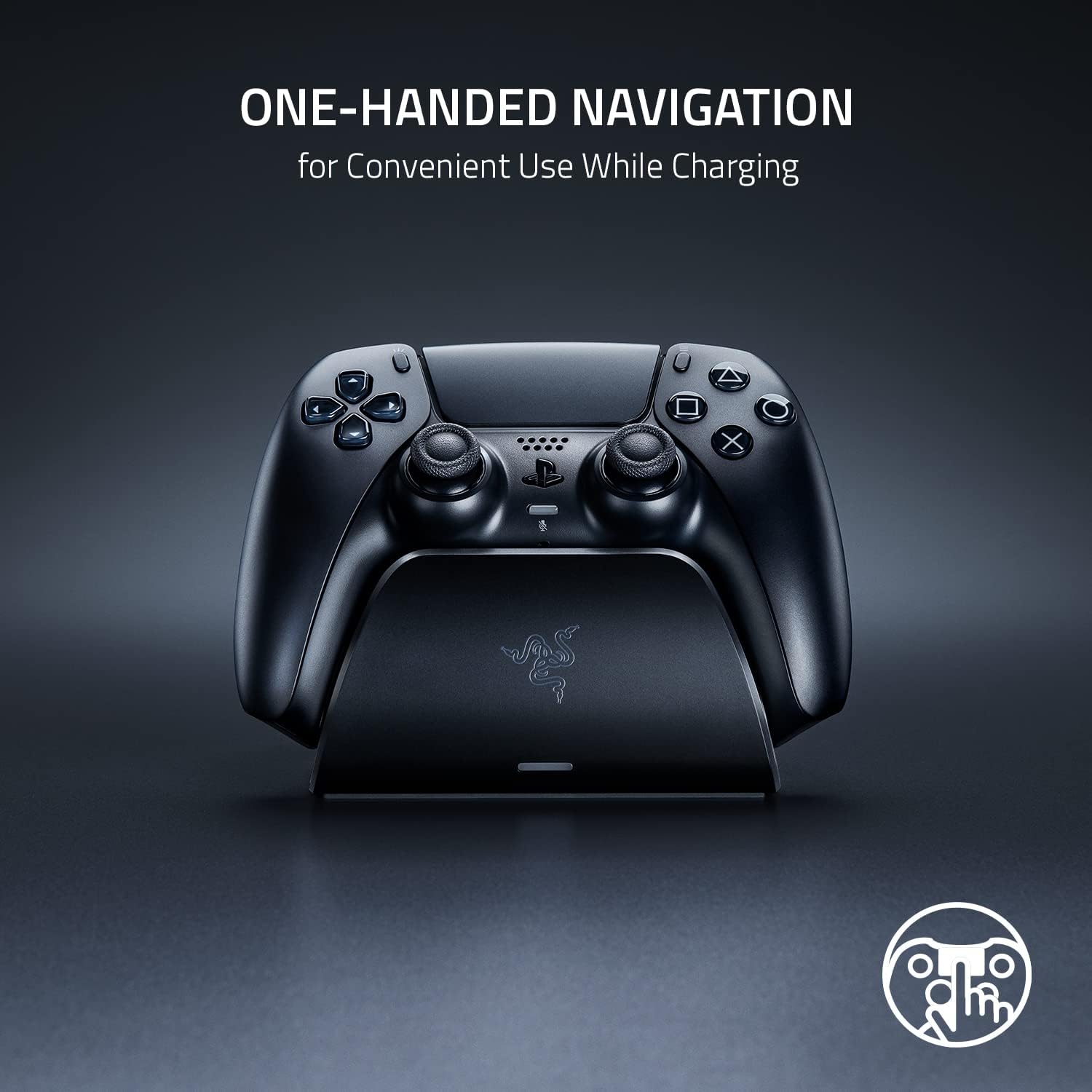 Base de Carga Razer Quick Charging Stand PS5 - Negro — imagen 3