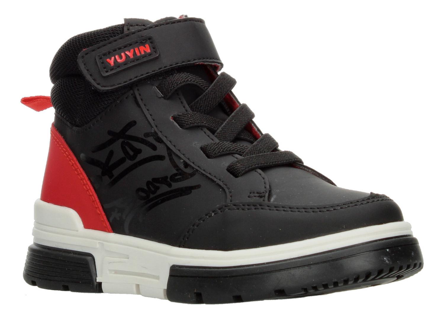 Bota Yuyin Niño Casual Negro Infantil T18-26 — imagen 2