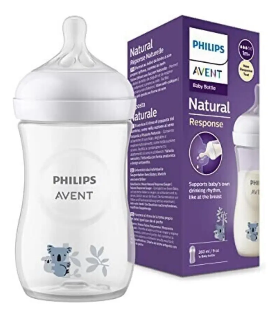 Philips Avent SCY903/67 Biberón Transparente Natural Response 260 ML — imagen 1