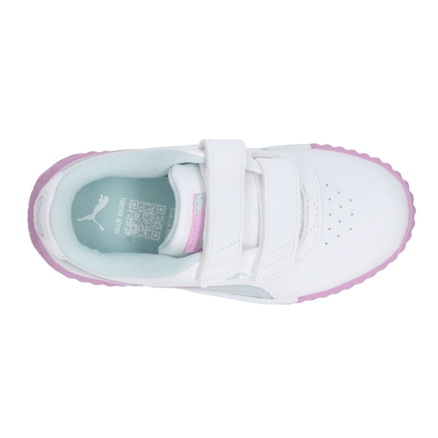 Tenis Puma Carina 3.0 Niña Blanco Casual Escolar Infantil T16-22 — imagen 9