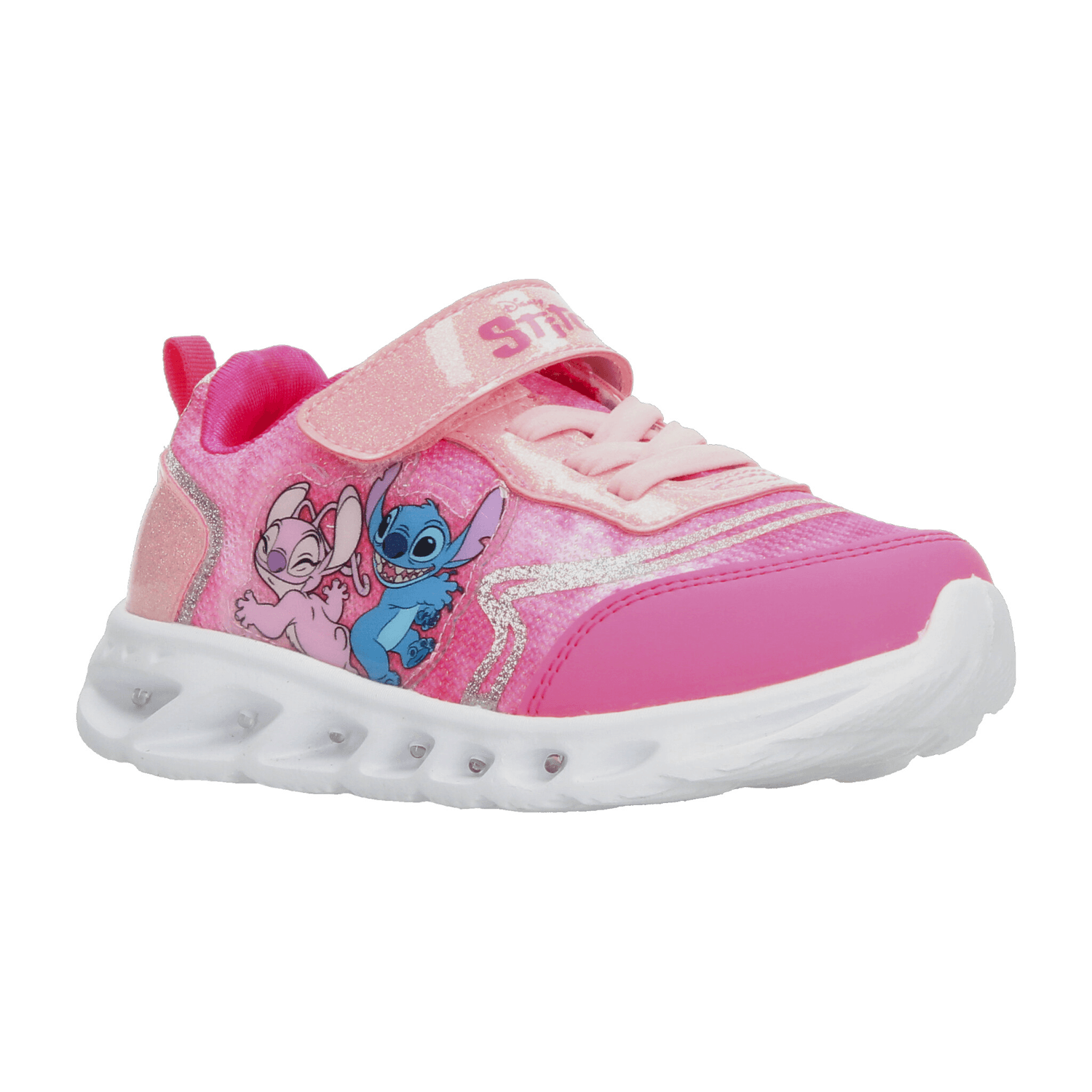 Tenis Disney Niña Rosa Stitch Luz Led Deportivo Infantil T18-22 — imagen 3
