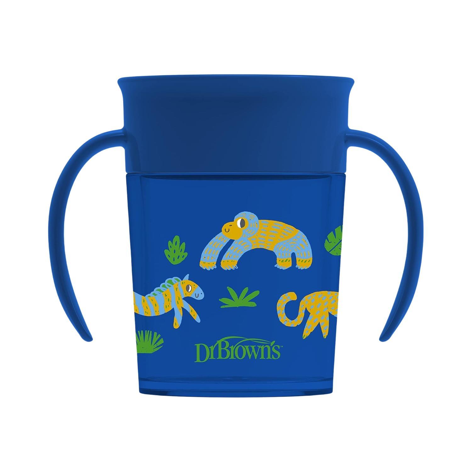 Pack 2 Vasos entrenador 7oz 360 Azul Dr Browns Bebe 6m+ — imagen 4