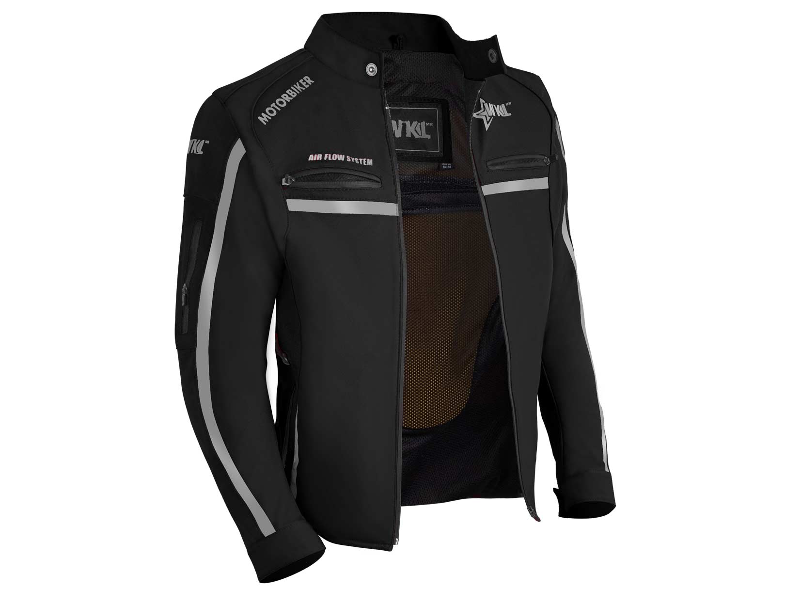 Chamarra Moto Hombre Impermeable Biker Protecciones Wkl 65N — imagen 12