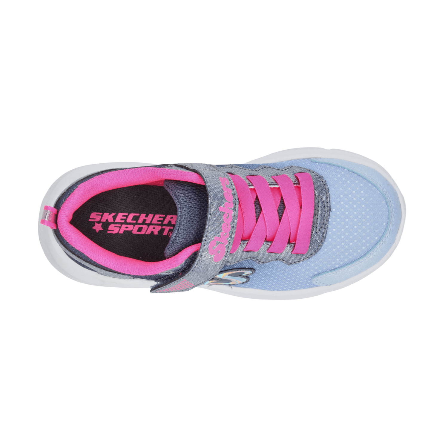 Tenis Skechers Niña Azul Casual Para Infantil T17-22 — imagen 9
