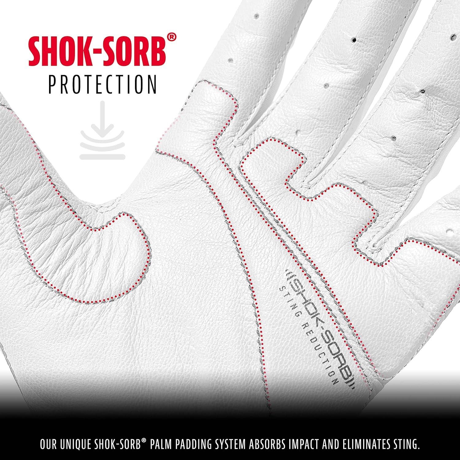 Guanteletas de Beisbol Franklin Shok Sorb Talla S Blanco — imagen 3