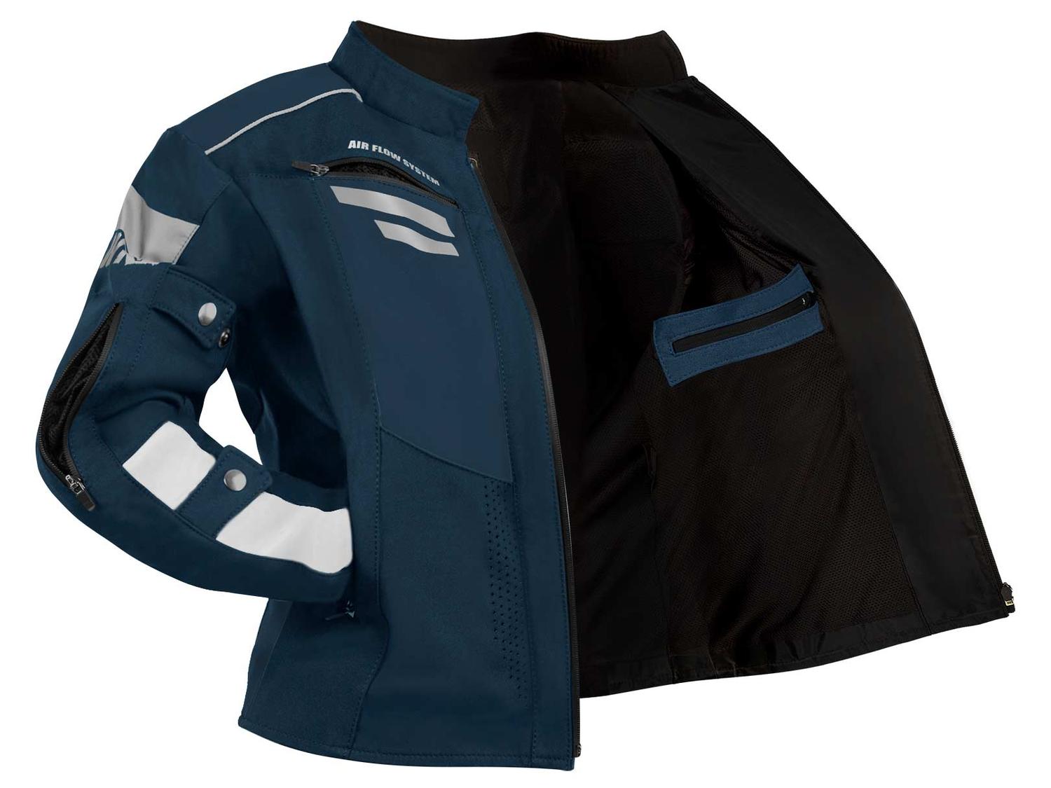 Chamarra moto mujer impermeable protecciones biker WKL 85 AM — imagen 4