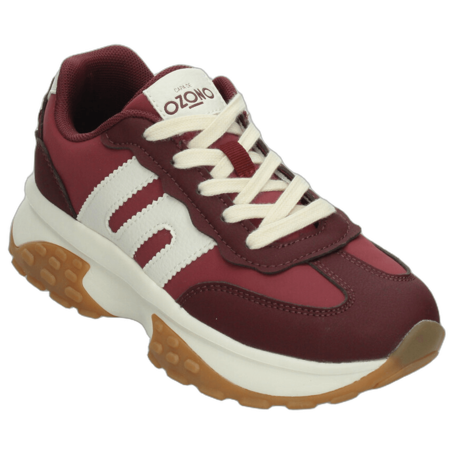 Tenis Ozono Dama Casual Plataforma Rojo Mujer — imagen 4