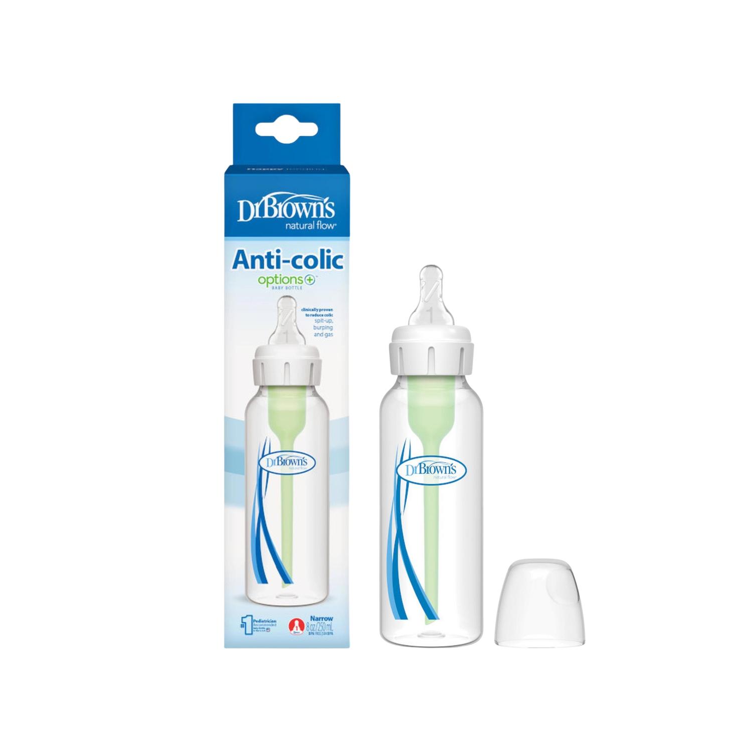 Biberones Dr Browns Options Plus Estándar 8 Onzas 3 Piezas Color Transparente Options Estándar Anti-colic — imagen 2