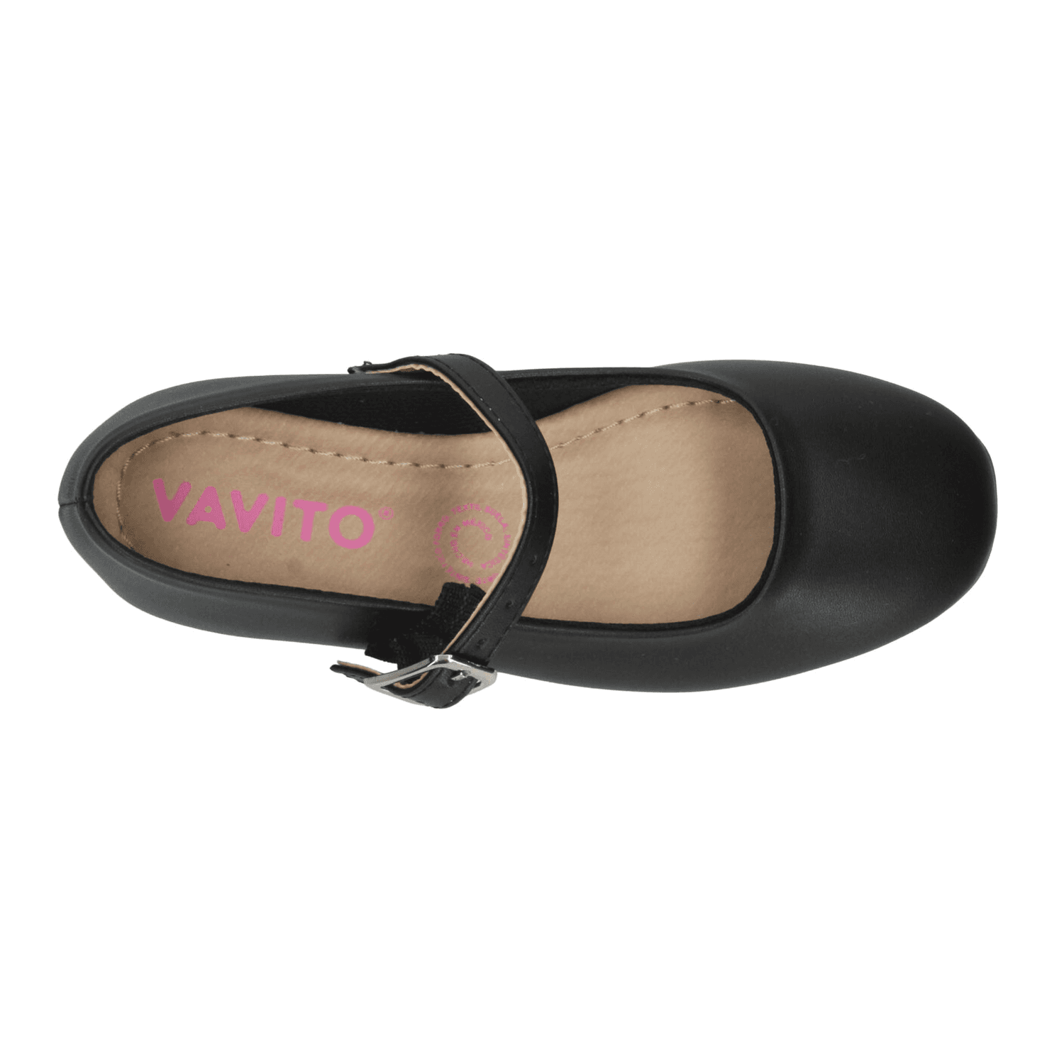 Flat Vavito Niña Negro Casual Mary Jane Infantil T22-26 — imagen 9