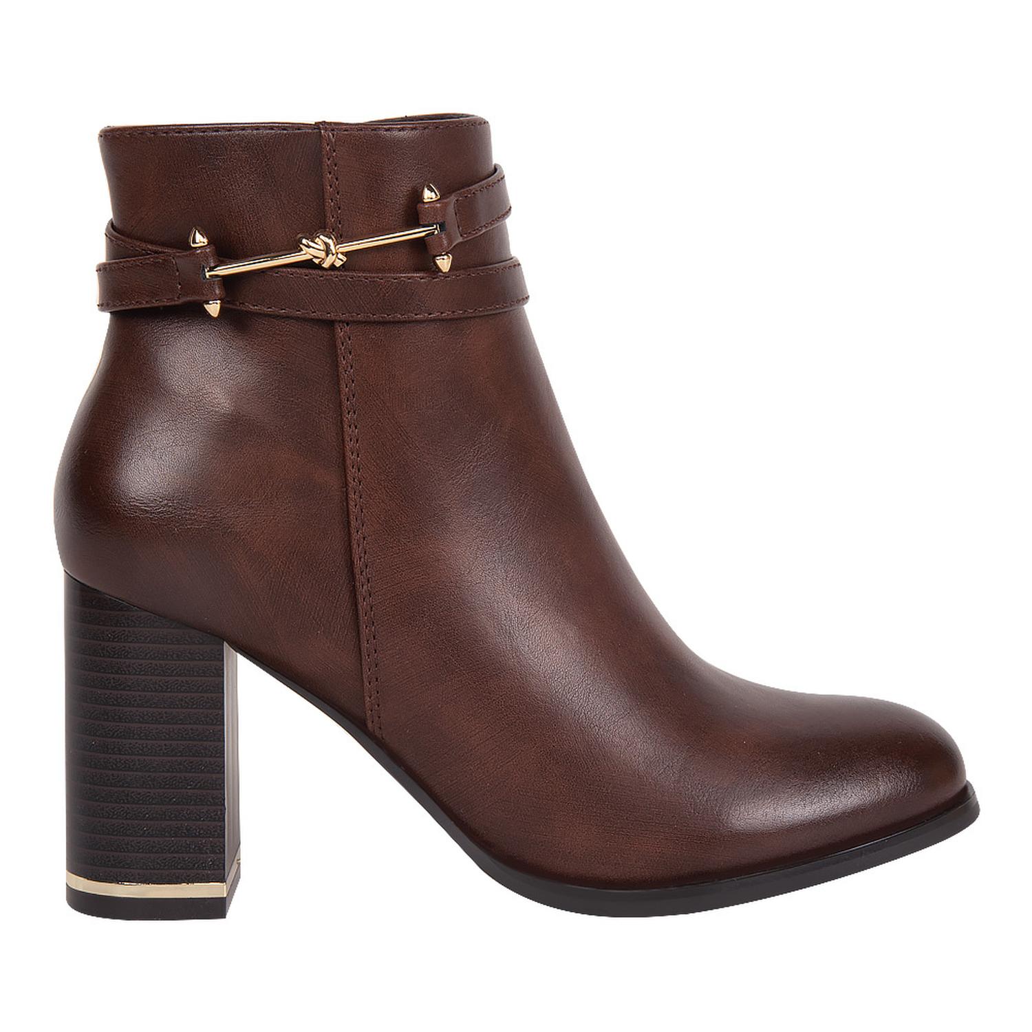 BOTA DAMA YAELI FASHION VESTIR HERRAJE PLACA 8.5Cm 1313089 — imagen 1