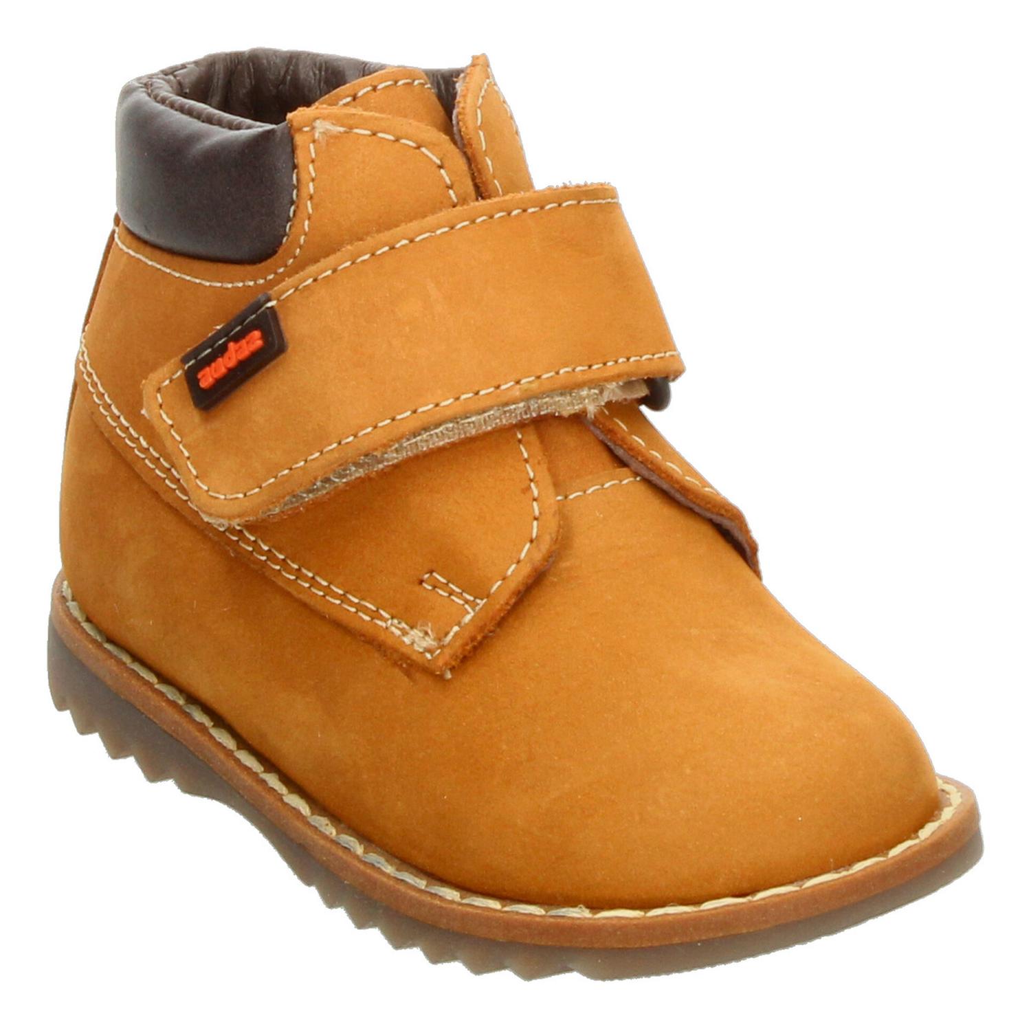 Bota Niño Coqueta Audaz Café Camello Casual Velcro Ajustable — imagen 5