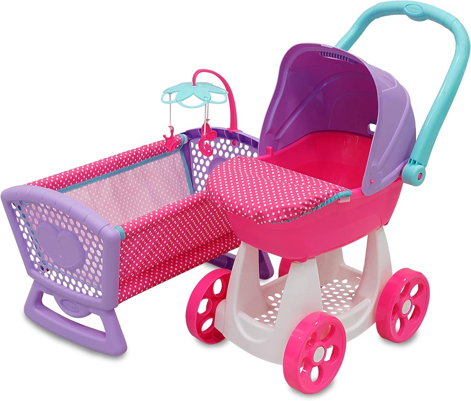 Carriola Mecedora Y Cuna Para Muñecas Prinsel Resistente — imagen 1