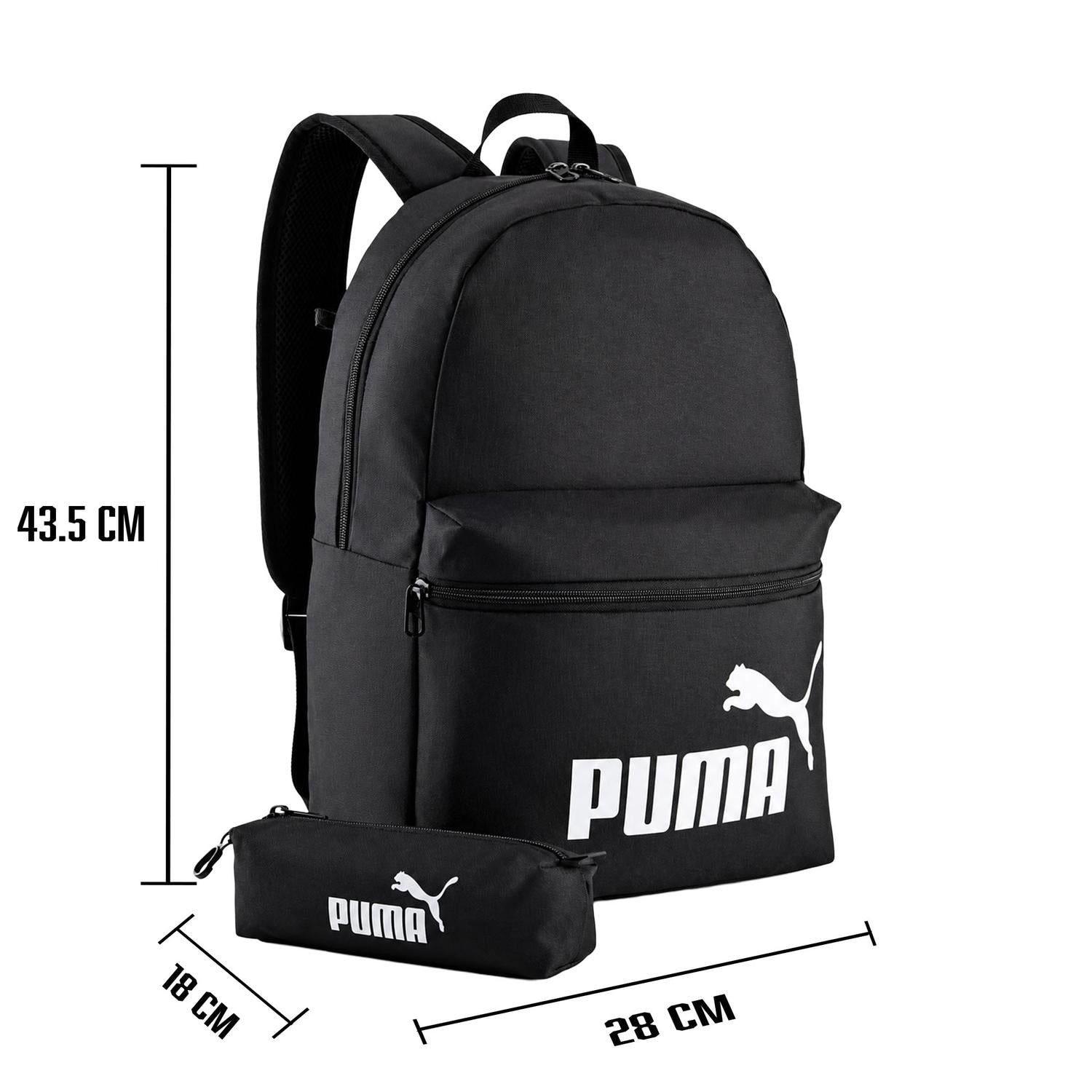Mochila Puma Phase Negro Escolar Unisex 18L — imagen 8