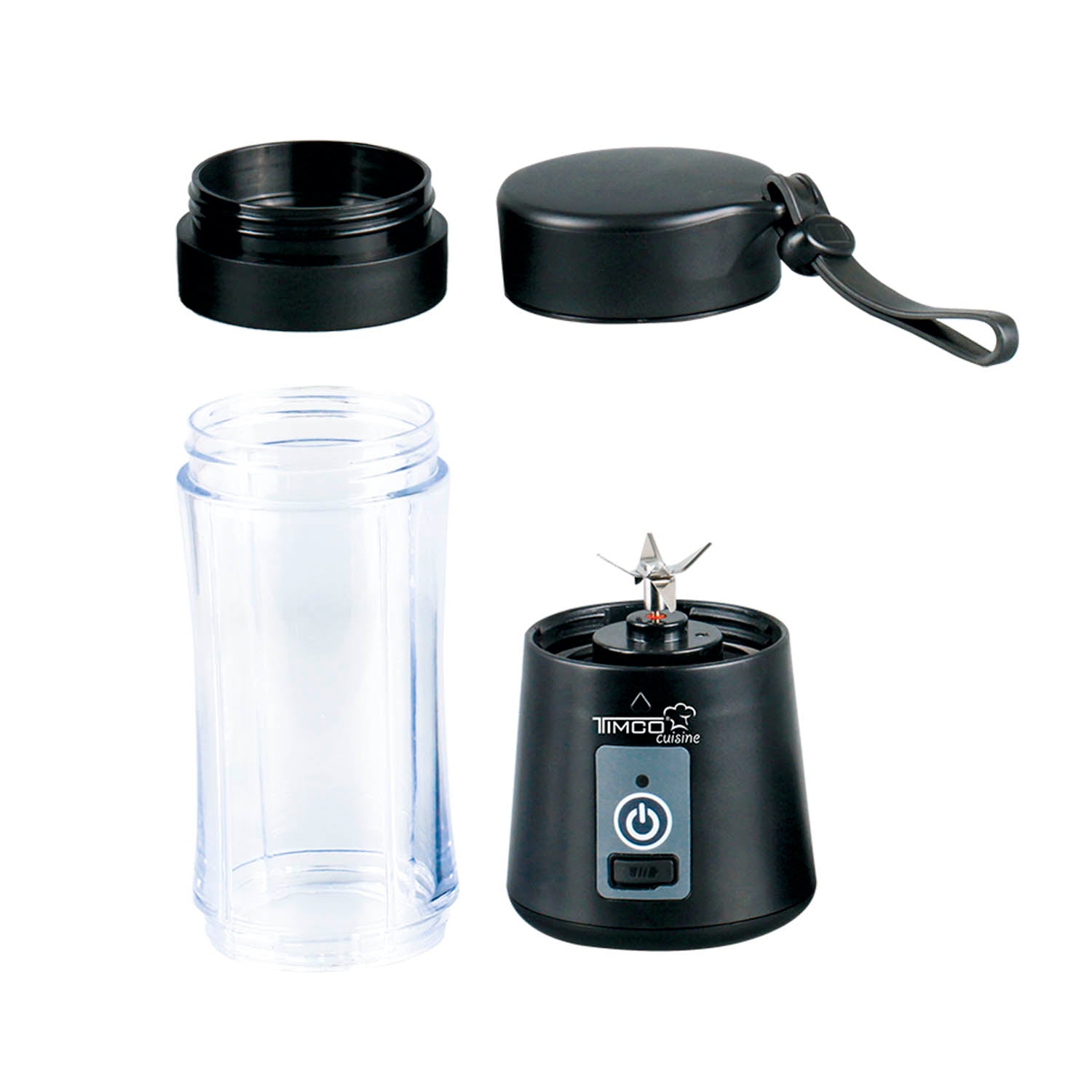 Licuadora Portatil TIMCO LICMDL09 Inalambrica 380 ml 6 Cuchillas Carga USB y Base Antideslizante — imagen 3