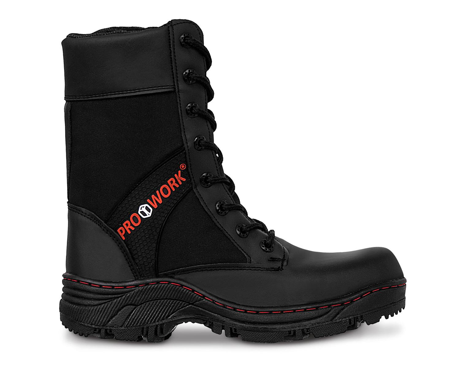 Botas industriales tacticas Piel hombre trabajo botin P813 — imagen 3