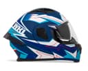 Casco WKL Motocicleta Dot Abatible CH-103 TURBO-AZUL