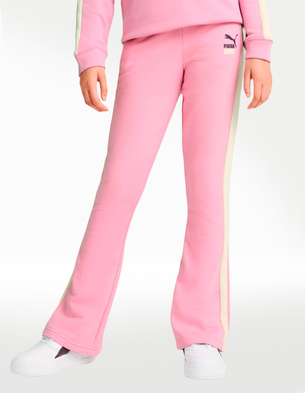 Pants Puma Lava Land Flared TR Rosa - Niña — imagen 2