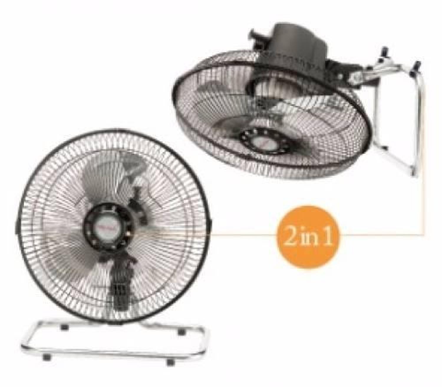 Ventilador Mytek 3372 12 Pulg Piso 3vel 2 En 1 Metalica — imagen 2