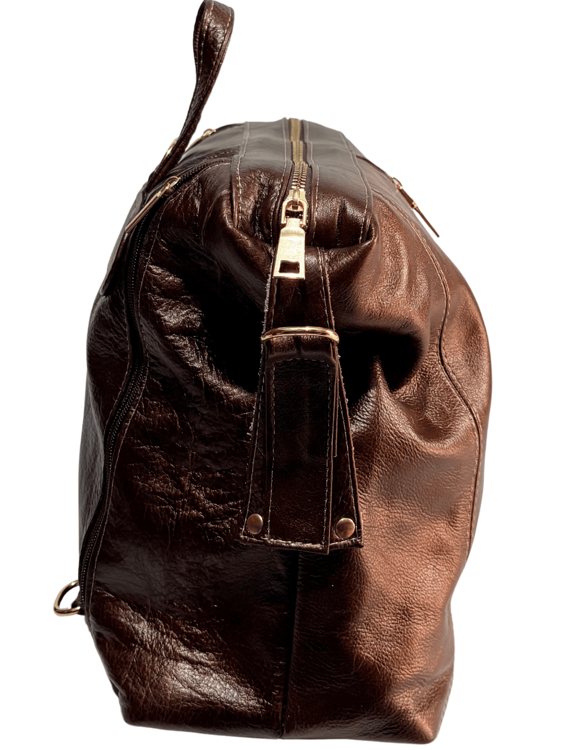 Mochila De Piel Legitima 100% Original 3 En 1 Juvenil Convertible Jf1 — imagen 8