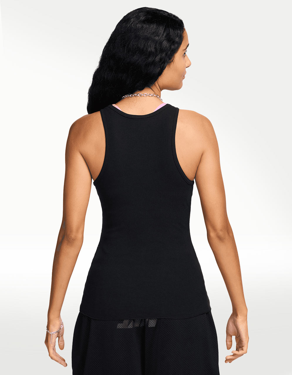 Playera Nike Dance Rib Negro - Mujer — imagen 3