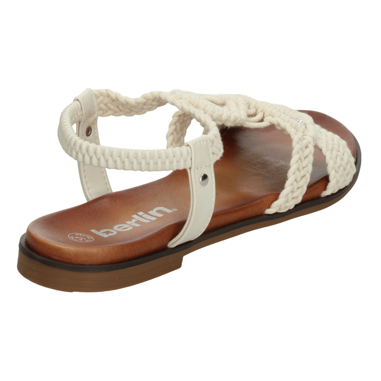 Sandalias Berlin Dama Crema Casual Para Mujer — imagen 4