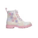 Bota Vavito Niña Casual Flores Rosa Infantil T15-18