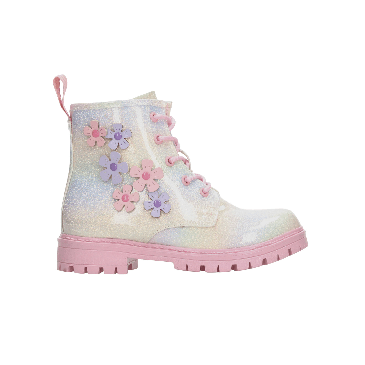 Bota Vavito Niña Casual Flores Rosa Infantil T15-18 — imagen 1