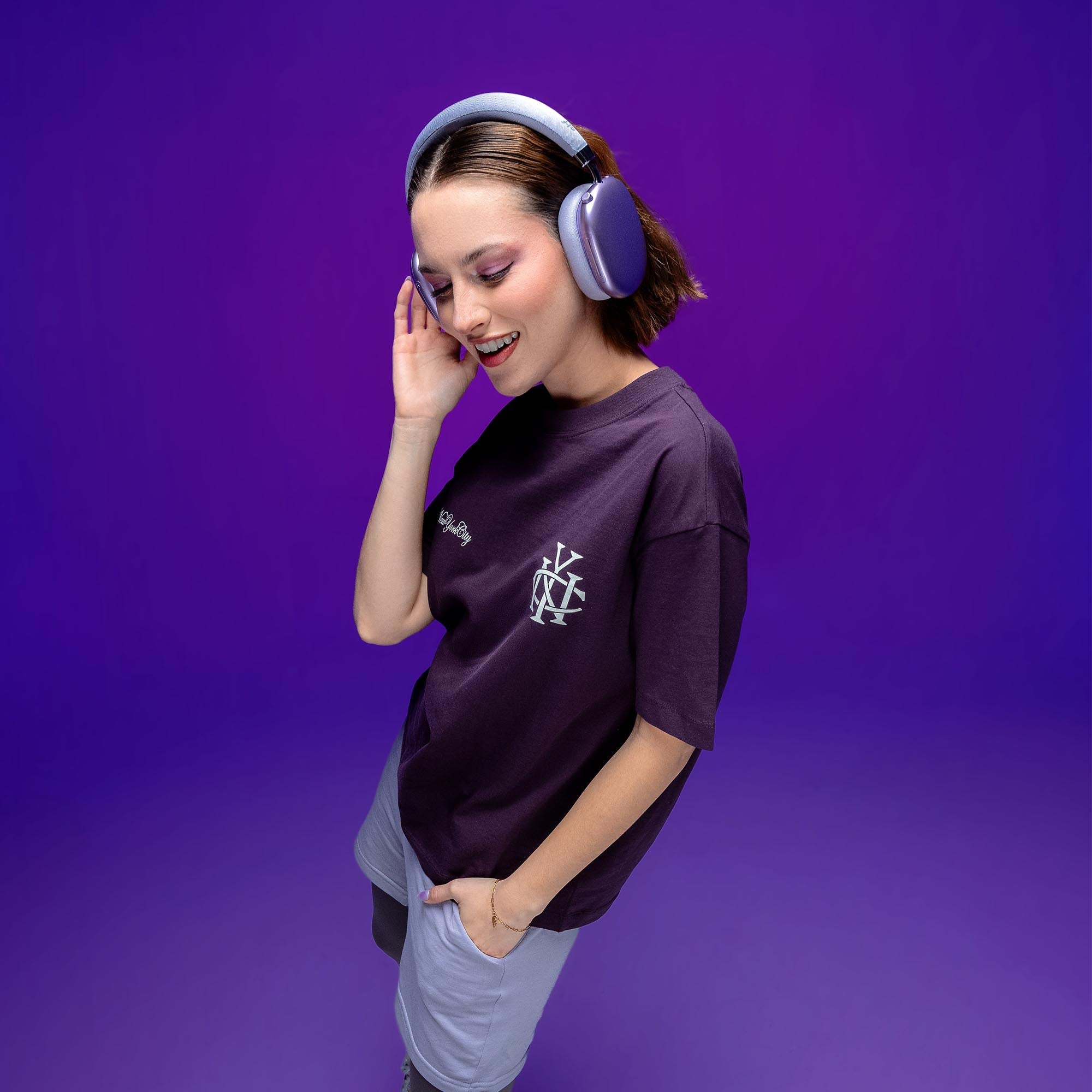Audifonos Inalambricos On Ear STF Cherry 20 Hrs Lila — imagen 8