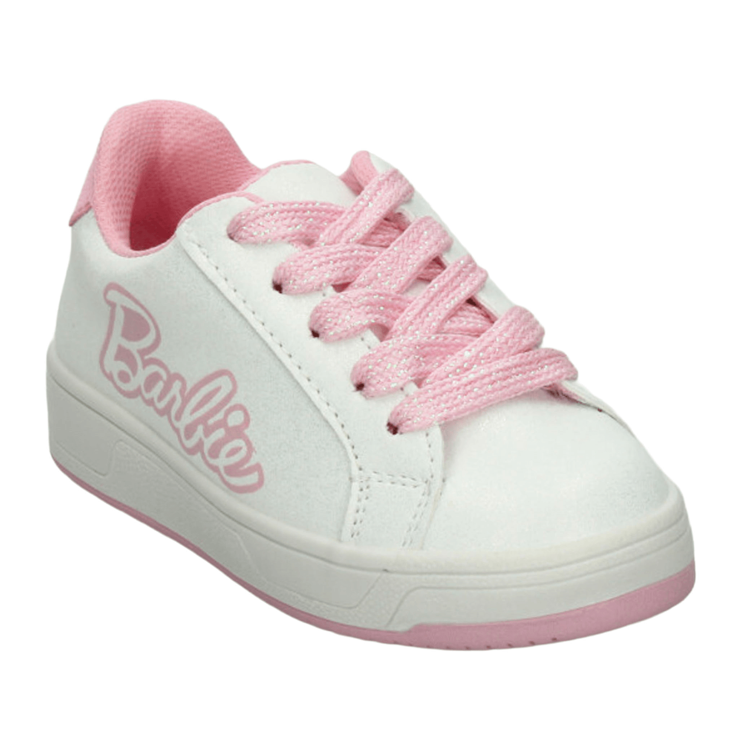 Tenis Barbie Niña Casual Cintas Blanco, Rosa Infantil T15-18 — imagen 4