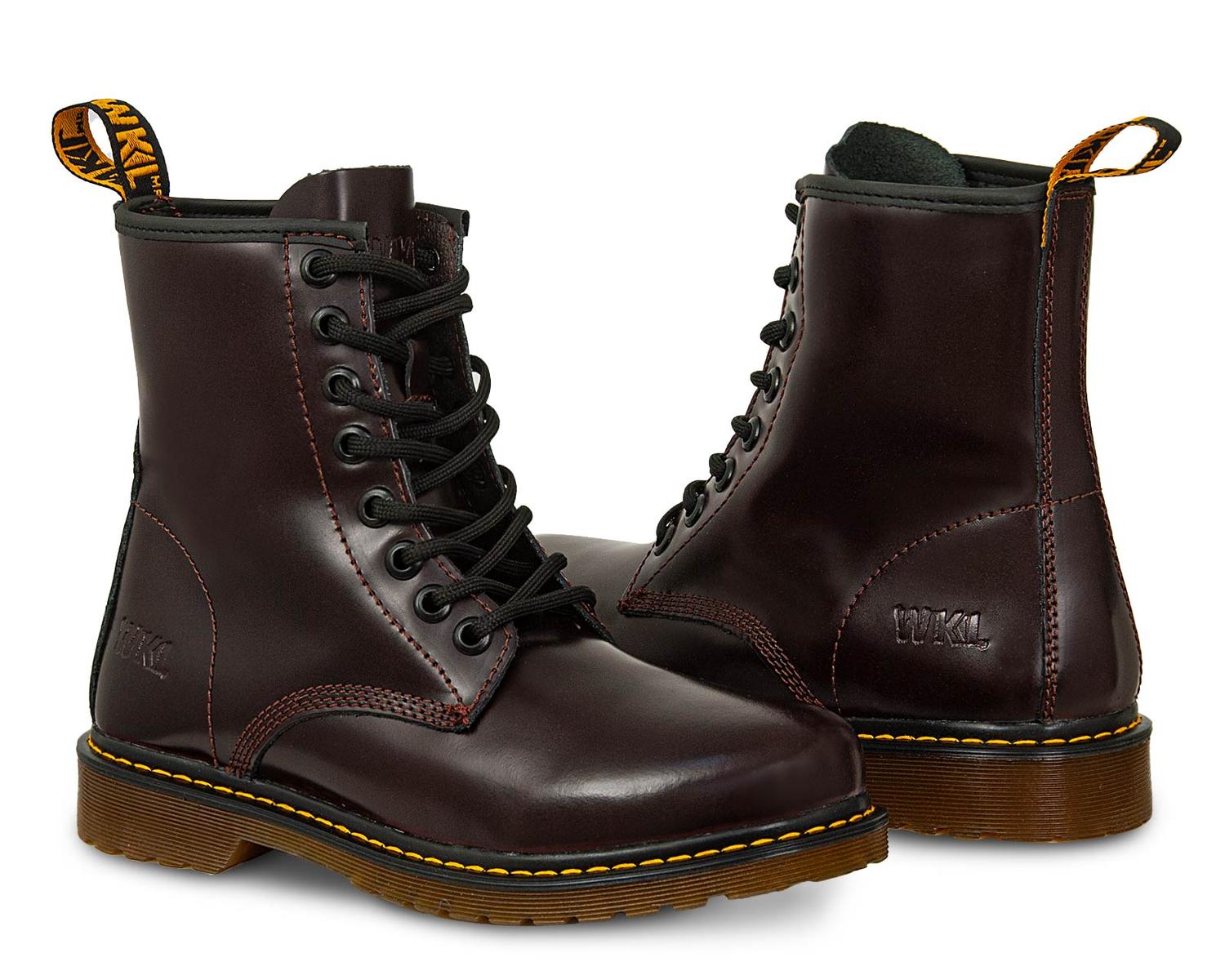 Bota Moda Casual Mujer Workland 71300 Vino Camaleon — imagen 2